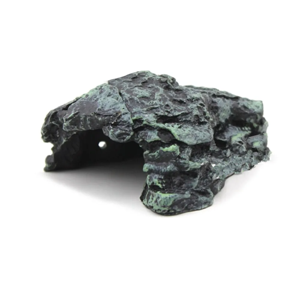 

1PC Resin Aquarium Reptile Turtle Terrace Lizard Scorpion Hideout Turtle Cave HousePlatform Stage Decoration Ornament