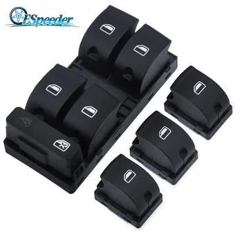 

ESPEEDER Front Left Right Power Master Window Switches For AUDI A3 A6 S6 C6 Allroad Q7 RS6 06-07 4F0 959 851F 4F0959855