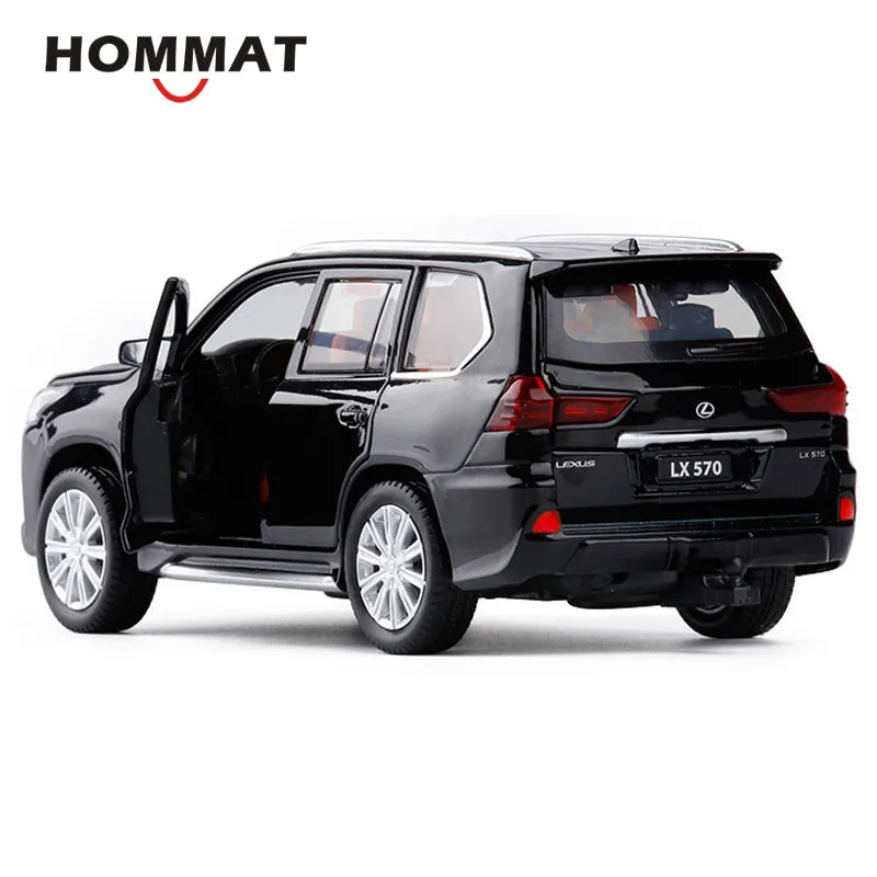 HOMMAT Simulation 1:32 JACKIEKIM Lexus LX570 внедорожный внедорожник модель автомобиля сплав литье