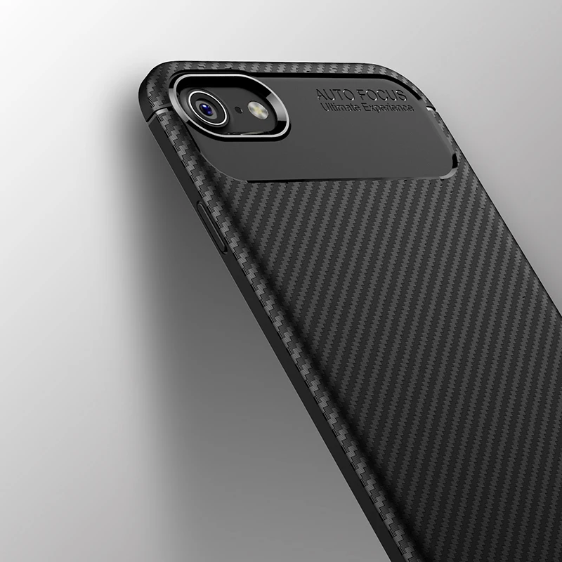 Luxury Carbon Fiber Back Soft Silicone TPU Case For iPhone 6 6s 7 Plus 8 Cases Full Cover Phone |