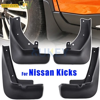 

4Pc Set Molded Car Mud Flaps For Nissan Kicks 2017 2018 2019 Mudflaps Splash Guards Mud Flap Mudguards Accessories Kick