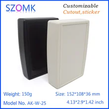 1 шт 152*108*36 мм szomk Пластиковый корпус для электроники настенный Пластиковый корпус для устройство pcb корпус