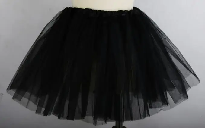 7 цветов, юбки для девочек, Милая юбка-пачка принцессы, От 2 до 10 лет, Детская летняя юбка, короткая юбка ярких цветов для девочек - Цвет: black