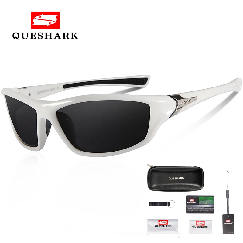 Queshark الرجال النساء الدراجات نظارات نظارات دراجة دراجة النظارات الاستقطاب الرياضة النظارات الشمسية الصيد التزلج الدراجات نظارات