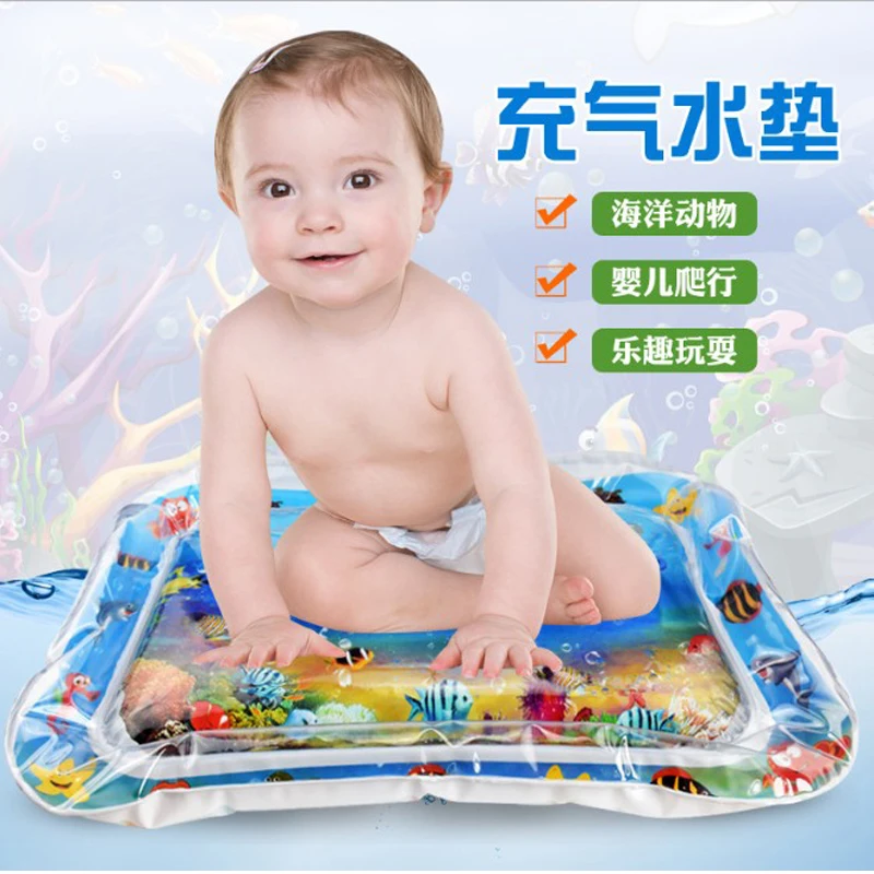 

2019 Summer Ocean Toy Water Pad Baby Ice Pad Baby Inflatable Pat Music Children Easy Water Pad Puzzle Pat Pad