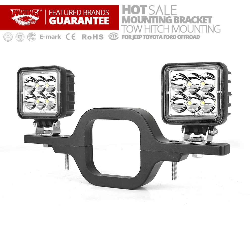 Receiver 2.5inch Trailer Towing Tow Hitch Light Mounting Bracket Mount