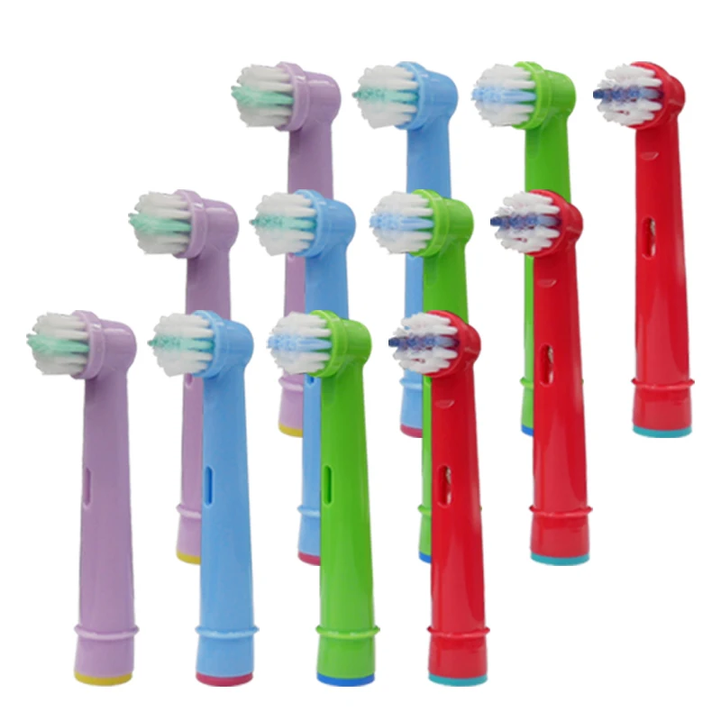

12PCS Replacement Kids Children with Adult toothbrush Heads For Oral-B Electric Toothbrush Fit Advance Pro Health/Triumph/3D