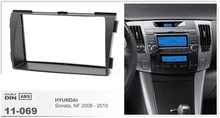 11-069 Free Shipping top quality car radio fasica stereo face facia surround trim frame for HYUNDAI Sonata (NF) 2008-2010 2-DIN