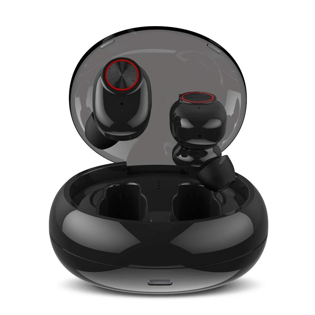 

Headset Bluetooth Lightweight Waterproof Built-in Mic Sports With Charging Box USB In-ear Type Wireless