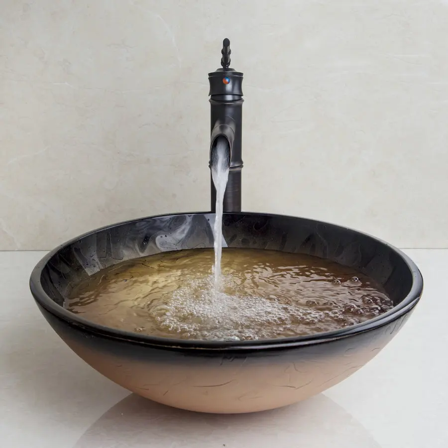 Washing Face Hot And Cold Basin Faucet Bathroom Under Counter
