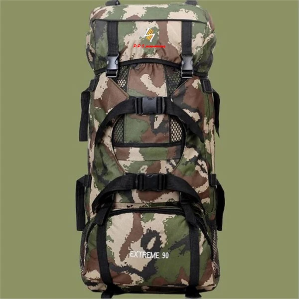 Вместительный походный рюкзак для отдыха на природе, мужской Камуфляжный походный рюкзак, водонепроницаемые спортивные тактические дорожные сумки S008 - Цвет: Army Green