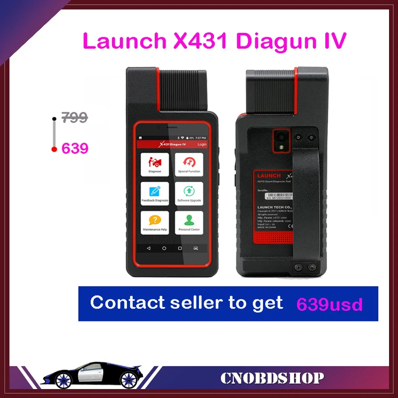 

2018 Launch X431 Diagun IV OBD2 Diagnostic Tool with 2 Years Free Update Replaces X-431 Diagun3
