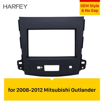 

Harfey 2DIN Frame Kit Car Stereo Fascia For 2008-2010 2011 2012 Mitsubishi Outlander Auto Stereo Interface Panel In Dash Mount