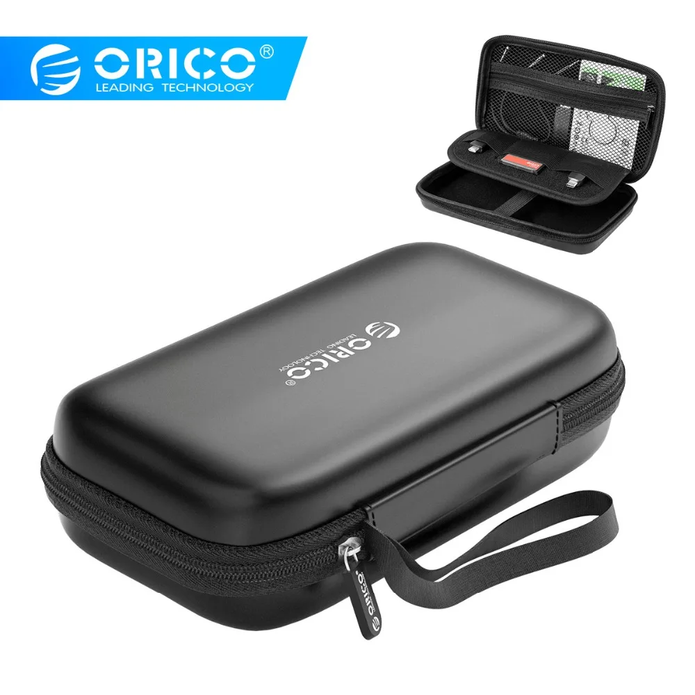 

ORICO HDD Case Box Power Bank Case for 2.5 Hard Drive Disk USB Cable External Storage Carrying SSD HDD Case Storage box