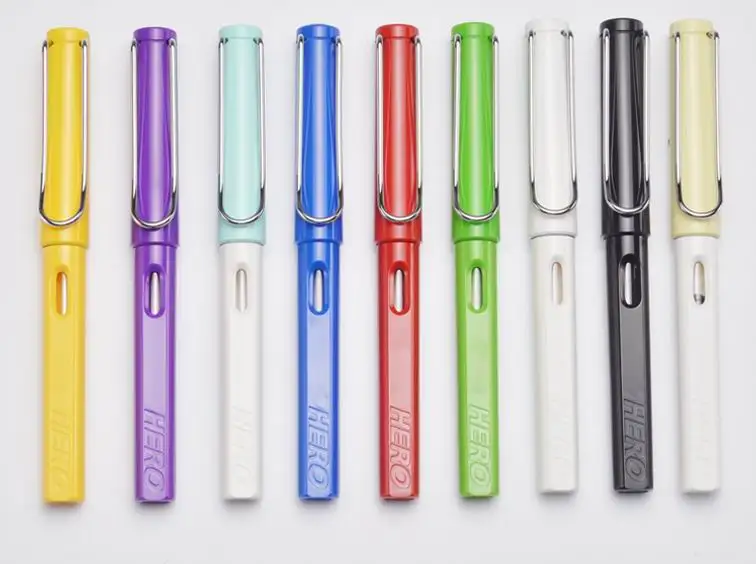 

1PC Colors HERO 359 Small fresh posture for students practicing iraurita EF Nib fountain pen