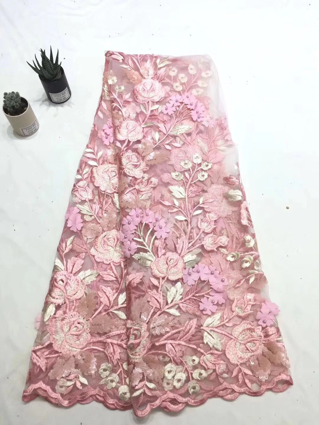 Африканская кружевная ткань Новейшая 3d французская Свадебная кружевная ткань высокого качества пайетки кружевная ткань тюль сетка