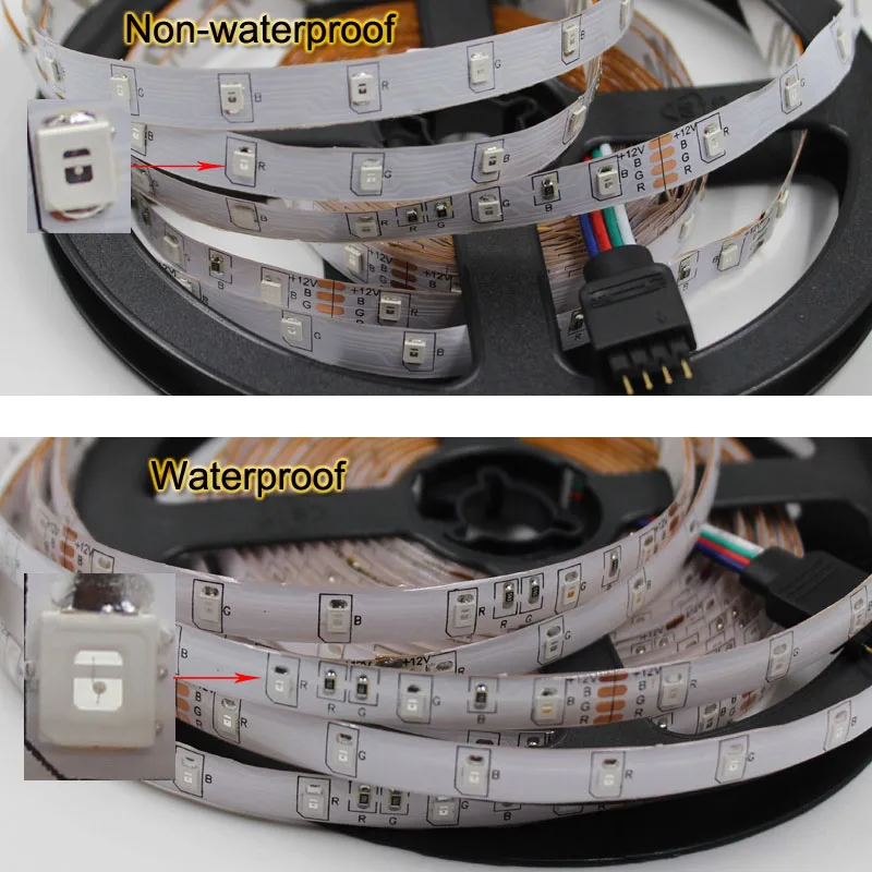 Sincronização de Música Luz de Tira Rgb Led Smd 5050 m 10 5 m 60led e m Flexível à Prova d' Água Fita Fita Diodo Controlador dc 12 v Conjunto Adaptador Lâmpada 9 led strip lights smd