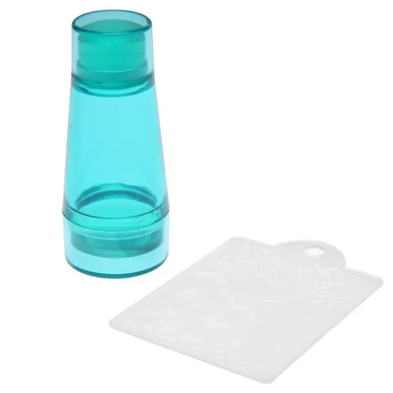 

Clear Silicone Double Head Nail Art Seal Stamper + Stamping Template DIY 3D Manicure Nail Tips Images Printing Stamper Tool Set