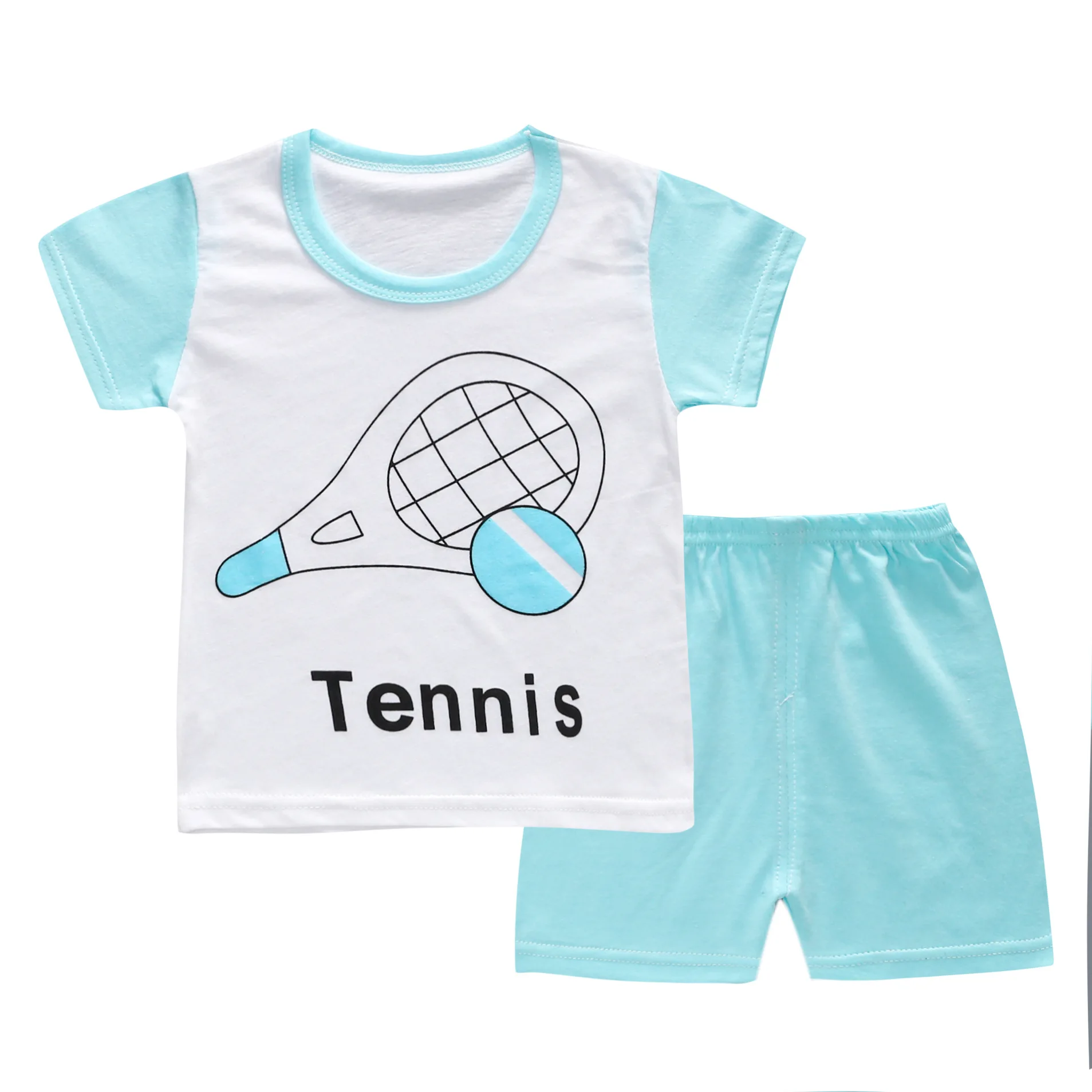 

2019 new baby boys clothes set body suit quality 100% cotton children's sets summer cartoon kids clothes sets girls clothes