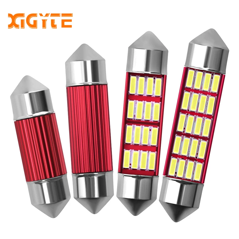 

New Car LED Bulb Light C5W Error Free 31mm 36mm 39mm 42mm Festoon C10W 4014 SMD Auto Car Styling Interior External Lights Canbus