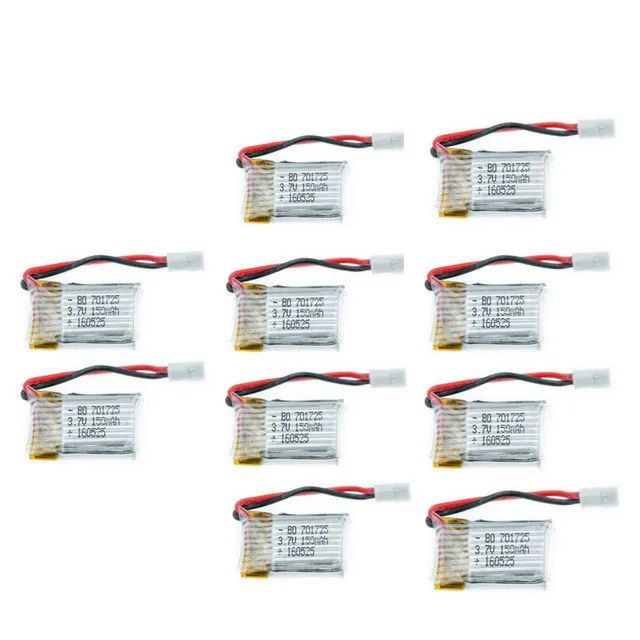 10 шт./лот 3 7 в 150 мАч Lipo аккумулятор для JRC H8 mini Eachine syma X2 RC Квадрокоптер самолет Дрон
