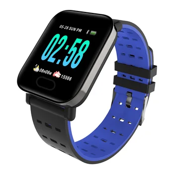 

Men Women Smart Watch Bluetooth Sleep Monitering Sedentary Reminder Silicone Strap GDeals
