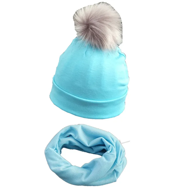Комплект детской шапки на весну, осень и зиму, шарф для мальчиков и девочек, весенний теплый шейный платок, детские вязаные шапки, комплекты, хлопковая детская шапка, шарф