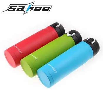 

SAHOO Bicycle Water Bottle MTB Cycling Sports Bike Portable Kettle Water Bottle Mountain Bike Stainless Steel Vacuum Flask 450ML
