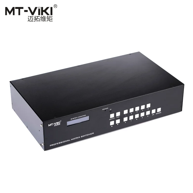 8 input and 8 output matrix switcher audio and video high fidelity VGA interface HD remote control MT-VT828 8 input and 8 output matrix switcher audio and video high fidelity VGA interface HD remote control MT-VT828
