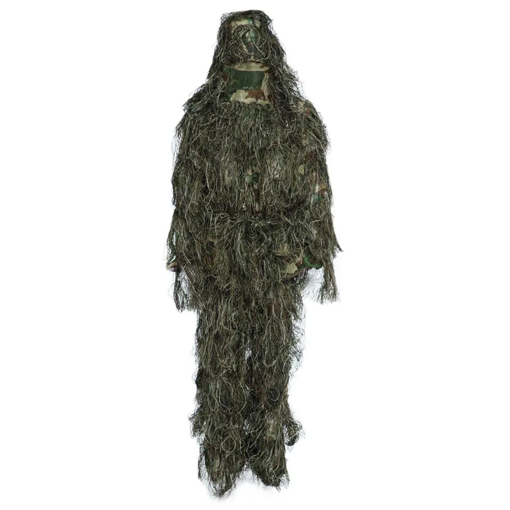 Ghillie костюм охотничий лесной 3D бионический лист Маскировка Униформа CS камуфляж костюмы набор Снайпер джунгли военный поезд охотничья ткань