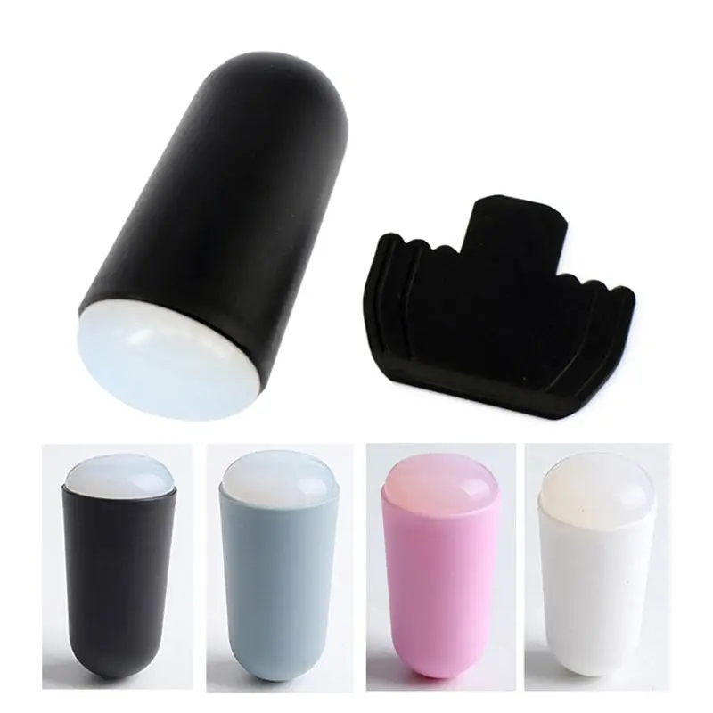 

Silicone Nail Art Stamper Soft Professional Nail Stamp Scraper Set