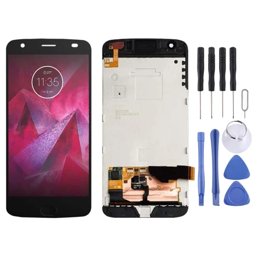 

LCD Screen and Digitizer Full Assembly with Frame for Motorola Moto Z2 Force XT1789 (Black)