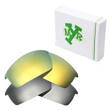 2 пары Mryok поляризованные Сменные линзы для Окли колпак солнцезащитные очки Серебро Титан& 24 K золото