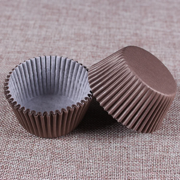 

100 pcs chocolate cupcake paper liners Muffin Cases Cup Cake Baking egg tarts tray kitchen accessories Pastry decorating Tools