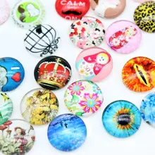 200 шт купольные стеклянные кабошоны 12 мм фото купольные круглые кабошоны с изображением случайной плоской задней части) для DIY серьги кулон