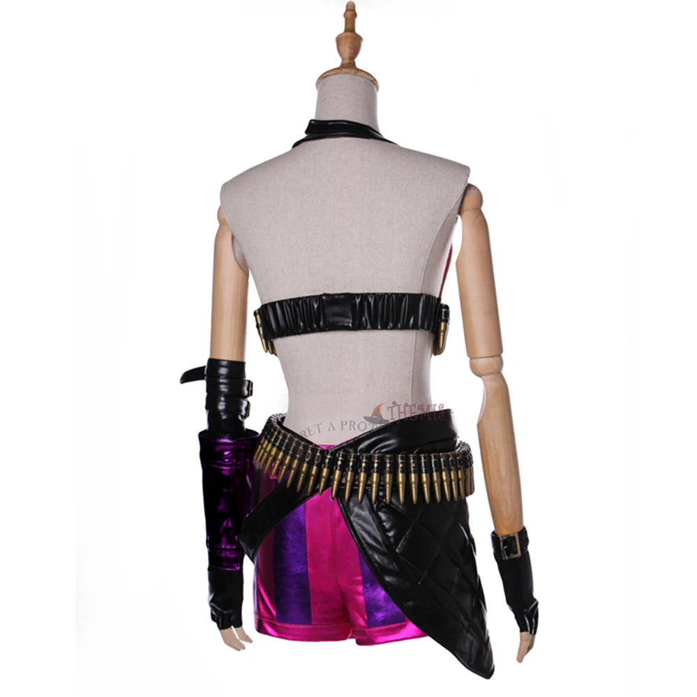 Женский костюм Джинкс с бюстгальтером шортами и чулками|cosplay costume|anime cosplay dressescosplay