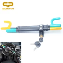 Universal Baseball Bat Steering Wheel Lock For Car Protection Automobile Security Anti Theft Burglarproof Lock 3keys Copper Core