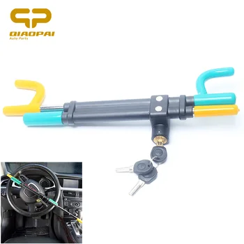 Universal Baseball Bat Steering Wheel Lock For Car Protection Automobile Security Anti Theft Burglarproof Lock 3keys Copper Core 90 center 45 45 lock core double side copper blade security door lock high security lock core double open anti snap anti drill