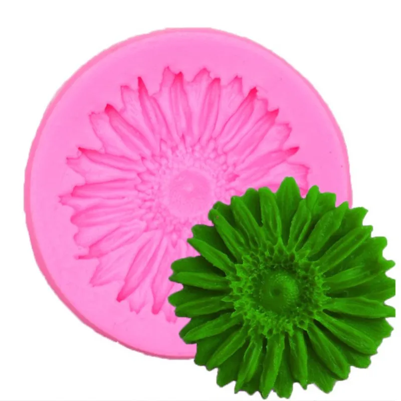 

TTLIFE Beautiful Daisy Flower Shape Silicone Cake Mold Bakeware Mold For Cupcake Chocolate Soap 3D Fondant Cake Decoration Tools