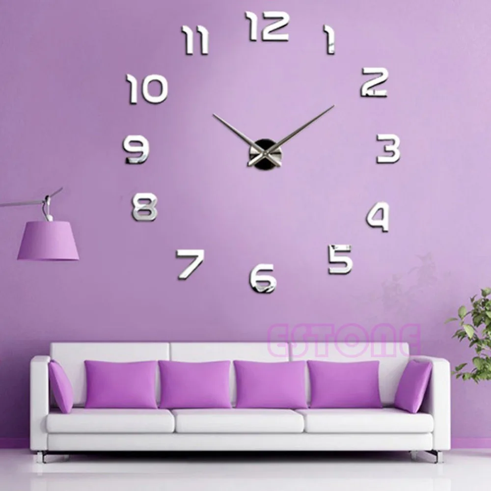 2017 New Diy Wall Clock Acrylic diy Clocks Quartz Watch Reloj De Pared