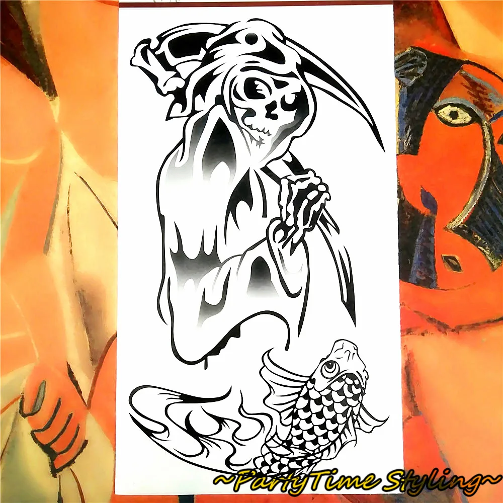 Killer Jack The Ripper Temporary Body Art Flash Tattoo Stickers 17 10cm Waterproof Tatoo Summer