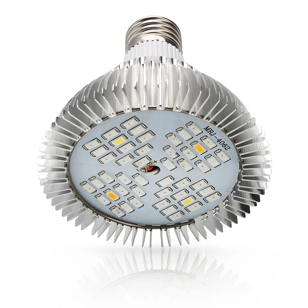 Светодиодный светильник E27 SMD5730 для выращивания растений полного спектра 48 Вт 1 4