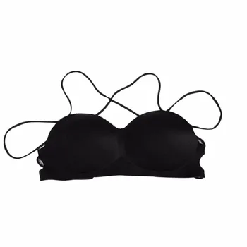 

Invisible Wireless Bras Padded Push Up Plunge Brassiere Sexy Women Backless Underwears bralette