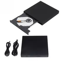 USB 2.0 External Portable CD/DVD-RW DVD ROM Combo Burner Optical Disc Drive slim case for Laptop Notebook PC Desktop Computer
