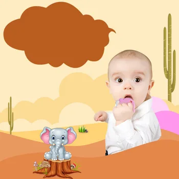 

New 1pc Children's Toothbrush Teether Toy Silicon Molar Toy for Baby drop shipping