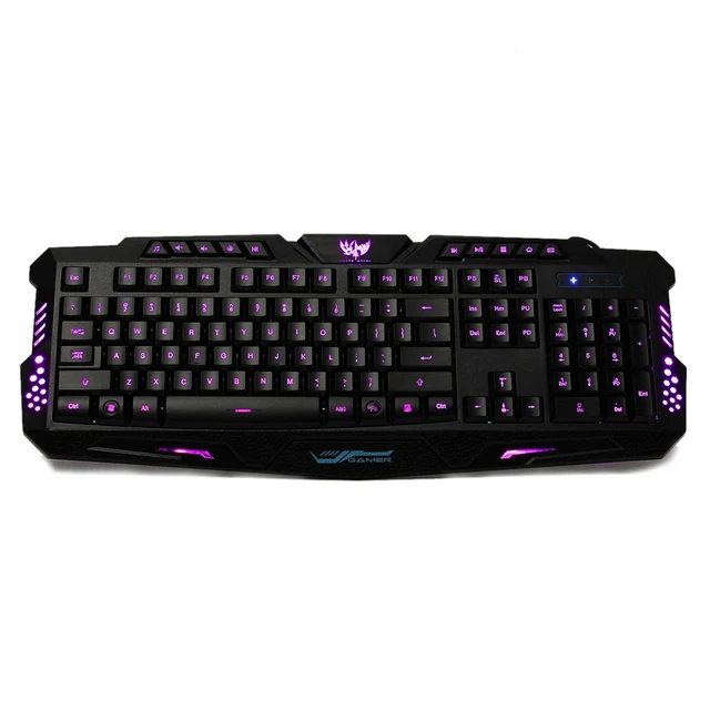 Best Price Gaming Gamer US Keyboard Illuminated with LED Illumination3Colors Adjustable Backlit USB Cable Keyboard for PC Notebook Computer Best Price Gaming Gamer US Keyboard Illuminated with LED Illumination3Colors Adjustable Backlit USB Cable Keyboard for PC Notebook Computer