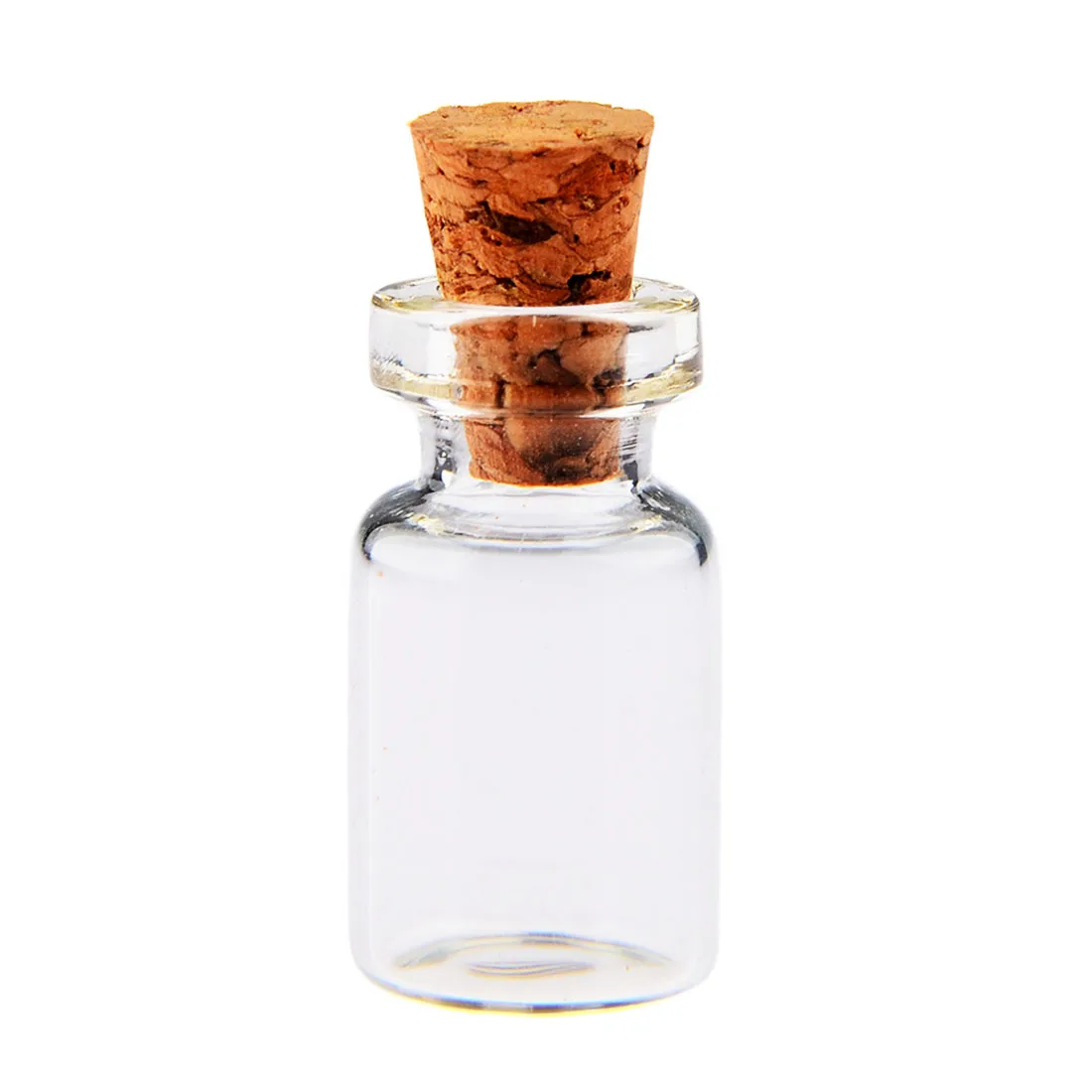 HIPSTEEN 50 قطعة 0.5 مللي لطيف مصغرة صغيرة فارغة واضحة فارغة متمنيا قوارير مع الفلين الزجاجات الجرار حاويات DIY الحرفية الديكور