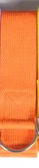 Многоцветные спортивные фигуры талии для тренировки ног фитнеса йога ремень Йога Натяжная полоса регулируемый спортивный стрейч-пояс d-кольцо ремни 183 см* 3,8 см - Цвет: Оранжевый
