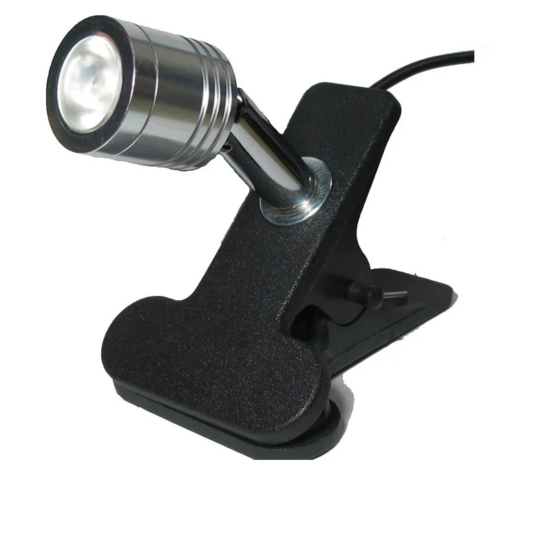 

Feimefeiyou USB Power 3W Aluminum Alloy LED Book Light 360 Head Rotation Flexible Clip On Desk Table Lamp Eye Protectable