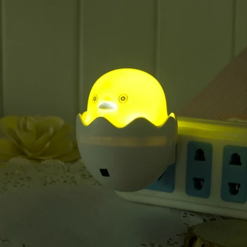

CHICLITS LED Night Lights Creative Cartoon Sensor Lightings Baby Room Night Light Yellow Duck Corn Night Lamps Home Decoration